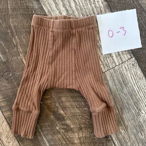 Kate Quinn Ribbed Brown Panda Pants